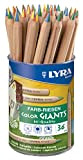 Lyra Color Giants L3933365 Pastelli Mina 4-colori Barattolo 36 pz