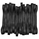 LYTIVAGEN 35 pezzi grandi elastici neri elastici larghi 1,5 mm di spessore elastici in gomma elastici per pattumiere industriali per ...