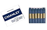 Manley 8414326046130 Pastelli, Confezione da 12 Pezzi, Blu