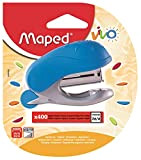 Maped Vivo - Mini cucitrice per punti 24/6 o 26/6 con pinzatrice integrata, con scatola da 400 punti metallici, colore: ...