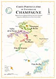 Mappa dei vini di Champagne 50 x 70 cm