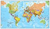 Maps International - Mappa del mondo di grandi dimensioni – Poster con mappa del mondo politica - Laminato - 84,1 ...