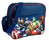 Marvel Avengers Messenger Bag con tutti i personaggi, grande borsa a tracolla blu navy zaino scuola per Marvel Super Fans ...