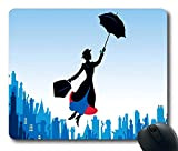 Mary Poppins with Umbrella Oblong Mouse Pad