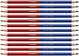 Matita colorata Premium - STABILO Original - Confezione da 12 - Bicolore rosso/blu