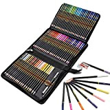 Matite Colorate Professionali da Disegno, Astuccio con zip da 72 matite colorate - Serie di matite con mina morbida, Ideali ...