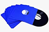 MC DAISON 25 pezzi Busta interna DELUXE antistatica antigraffio antipolvere di elevata qualità in carta blu + velina per dischi ...