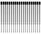 MengRan Ricariche per penna a sfera, per penne Parker e penna tattica, dalla punta media, in metallo, con inchiostro nero, ...