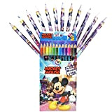 Mickey Mouse Matite Colorate, Matite Colorate e da Disegno, Gadget Compleanno Bambini Set di 12 Matite Colorate, Regalini Fine Festa ...