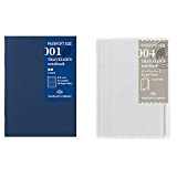 Midori Traveler's Notebook Passport Size Refill Set - No001,No004-2pc (Harajuku Culture Japan Only)