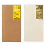 Midori Traveler's Notebook Standard Size Refill Set - No001,No013-2pc (Harajuku Culture Only)
