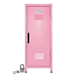 'Mini Locker with Lock and Key Light Pink – 10.75 Tall By Mini Lockers by Magnetic Impressions