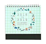 Mini Lovely Letterary style 2018-2019 Calendar, Desk Pad Calendario da ufficio, T2