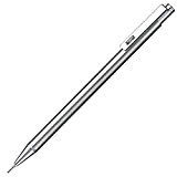Mini matita a mine “Zebra” modello TS-3, per mine da 0,5 mm, colore: argento Matita meccanica T-3 Silver