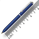 Mini penna a sfera blu ricaricabile – ONLINE mini portamonete – retrattile con ricarica D1 inchiostro nero piccolo – solo ...