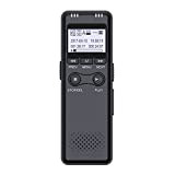 Mini registratore vocale digitale Voice Recorder Mini. HD Riduzione del rumore Mp3. Dittafono professionale aziendale con funzione activata vocale nera ...