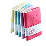 Mini smiley notebook, Crivers smile-design agenda/diario con gomma Band, One of the most Fashionable blocchetti per appunti con copertina in ...