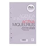 Miquelrius - Ricarica agenda anelli 16 mesi (Settembre 2022 Dicembre 2023) - Giorno per Pagina - Formato Attivo 117 x ...