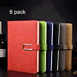 MISS YOU Taccuino A5 Notebook Creativo Notepad Ecopelle, Forniture for Ufficio, 6 Confezioni, 5.7x8.3in