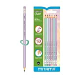 Mitama - Matite pastello – Set 6 matite con gomma [cod.62545]