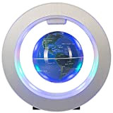 Mittenti Globo Galleggiante Con Luci a LED Levitazione Magnetica Globo Galleggiante Mappa Del Mondo per Decorazione Scrivania