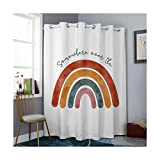 MIYAK Privacy Tenda da spogliatoio con motivo arcobaleno cartone animato Moderno negozio di abbigliamento minimalista Camerino ad angolo da parete ...