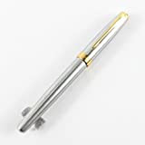 Moda Baoer 388 roller penna d'argento semplice con clip dorata