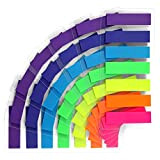 moinkerin Segnapagina Blocchetti memo adesivi Linguette adesive colorate di carta linguette adesive per Marcatore Segnalibri (7 Colori 980 Pezzi)