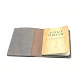 Moleskine Cahier - Copertina in pelle, formato tascabile, 8,9 x 14 cm, stile vintage, ricaricabile, colore: marrone scuro.