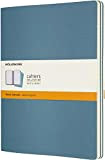 Moleskine Cahier Journal - Set 3 Quaderni con Pagina a Righe, Extra Large, Blu (Brillante)