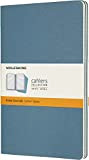 Moleskine Cahier Journal - Set 3 Quaderni con Pagina a Righe, Large, Blu (Brillante)