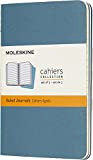 Moleskine Cahier Journal - Set 3 Quaderni con Pagina a Righe, Pocket, Blu (Brillante)