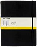 Moleskine Classic Notebook, Taccuino a Quadretti, Copertina Morbida e Chiusura ad Elastico, Formato XL 19 x 25 cm, Colore Nero, ...