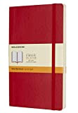 Moleskine Classic Notebook, Taccuino a Righe, Copertina Morbida e Chiusura ad Elastico, Formato Large 13 x 21 cm, Colore Rosso ...