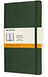 Moleskine Classic Notebook, Taccuino a Righe, Copertina Morbida e Chiusura ad Elastico, Formato Large 13 x 21 cm, Colore Verde ...