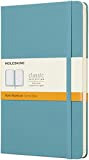 Moleskine Classic Notebook, Taccuino a Righe, Copertina Rigida e Chiusura ad Elastico, Formato Large 13 x 21 cm, Colore Azzurro ...
