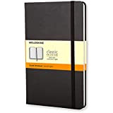Moleskine Classic Notebook, Taccuino a Righe, Copertina Rigida e Chiusura ad Elastico, Formato Large 13 x 21 cm, Colore Nero, ...
