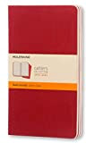 Moleskine Quaderno Cahier Journal, Righe, Rosso, 3 Pezzi