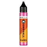Molotow mo693217 Refill ONE4ALL, inchiostri di ricarica per marcatore permanente 30 ML, 1 pezzi, neonrosa fluorescente