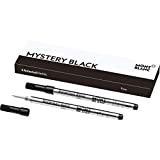 Montblanc 105162 - Refill (F) per penne roller, Mystery Black (nero) – Ricariche di alta qualitá, punta fine, 1 x ...
