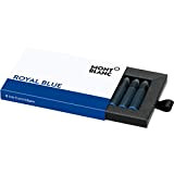 Montblanc 105193 - Cartucce di inchiostro Royal Blue (blu royal) per penna stilografica – refill ink di alta qualità, 8 ...
