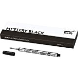 Montblanc 113777 Refill (M) per penne roller senza cappuccio, Mistery Black (nero) – Ricariche di alta qualitá, punta media, 1 ...