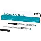 Montblanc 116219 - Refill (M) per penne a sfera, colore Barbados Blue (blu Caraibi) – Ricariche di alta qualità e ...