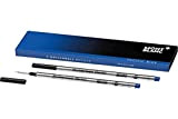 Montblanc 124504 - Refill (M) per penne roller e fineliner, Royal Blue (blu) – Ricariche di alta qualitá, punta media, ...