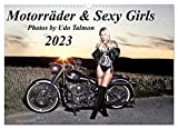 Motorräder & Sexy Girls (Wandkalender 2023 DIN A3 quer), Calvendo Monatskalender