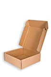 Mottola packaging - 15 Scatole di Cartone Imballaggio Piatte Per Spedizioni - 40x30x10h cm - Scatole Fustellate Automontanti Avana