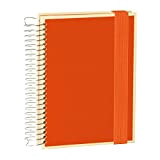 Mucho Spiral A5 Orange + + + 165 Sheets Beige Paper (Plain/checkered/Lined) + + + Stylish SKETCH- AND NOTEBOOK + + + ...