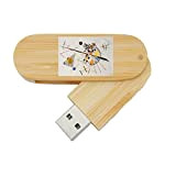 My Custom Style PenDrive USB legno rotante 6,5x2,2x1,3cm#arte-Delicata tensione, Kandinsky#16Gb