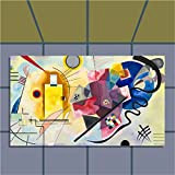 My Custom Style Zerbino #Arte-GialloRossoBlu Kandinsky# 50x80 Liscio