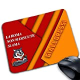 MyCust Tappetino Mouse Roma Calcio Personalizzabile GIALLOROSSI LUPA